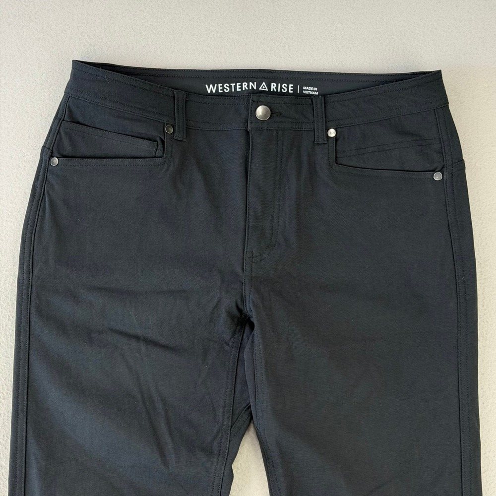 Western Rise Evolution Pant Men 32 Charcoal Slim Fit Travel Performance Tech